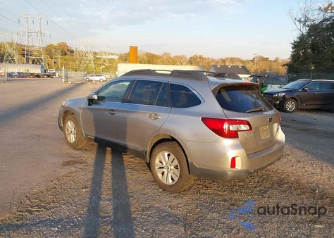 2016 Subaru Outback 2.5I Premium z USA, uszkodzony, nr VIN 4S4BSACC9G3288975
